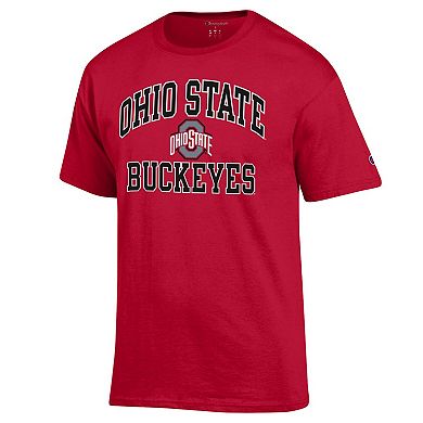 Men's Champion Scarlet Ohio State Buckeyes High Motor T-Shirt