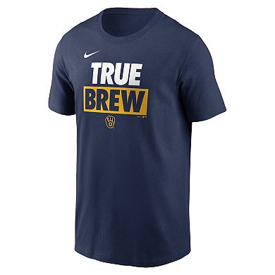 Men's Nike Navy Milwaukee Brewers Rally Rule T-Shirt