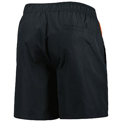 Men's Starter Black Philadelphia Flyers Freestyle Volley Swim Shorts