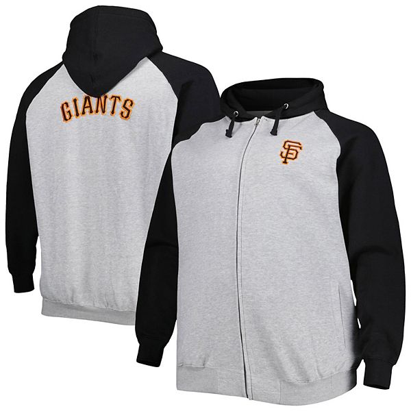 Newborn & Infant Black San Francisco Giants Raglan Full-Zip Sleeper