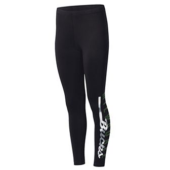 Women's G-III 4Her by Carl Banks Black Milwaukee Bucks Jump Shot Leggings