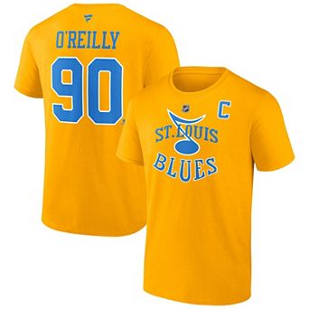 Men's Fanatics Branded Ryan O'Reilly Yellow St. Louis Blues Special Edition 2.0 Name & Number T-Shirt