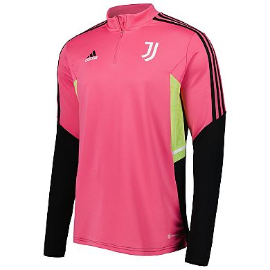 Men's adidas Pink Juventus Training AEROREADY Quarter-Zip Top