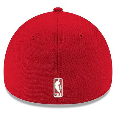 Men's New Era Red Atlanta Hawks Team Classic 39THIRTY Flex Hat
