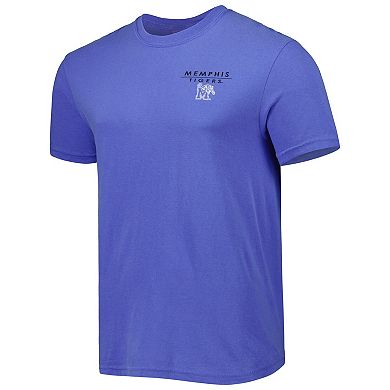 Men's Blue Memphis Tigers Landscape Shield T-Shirt