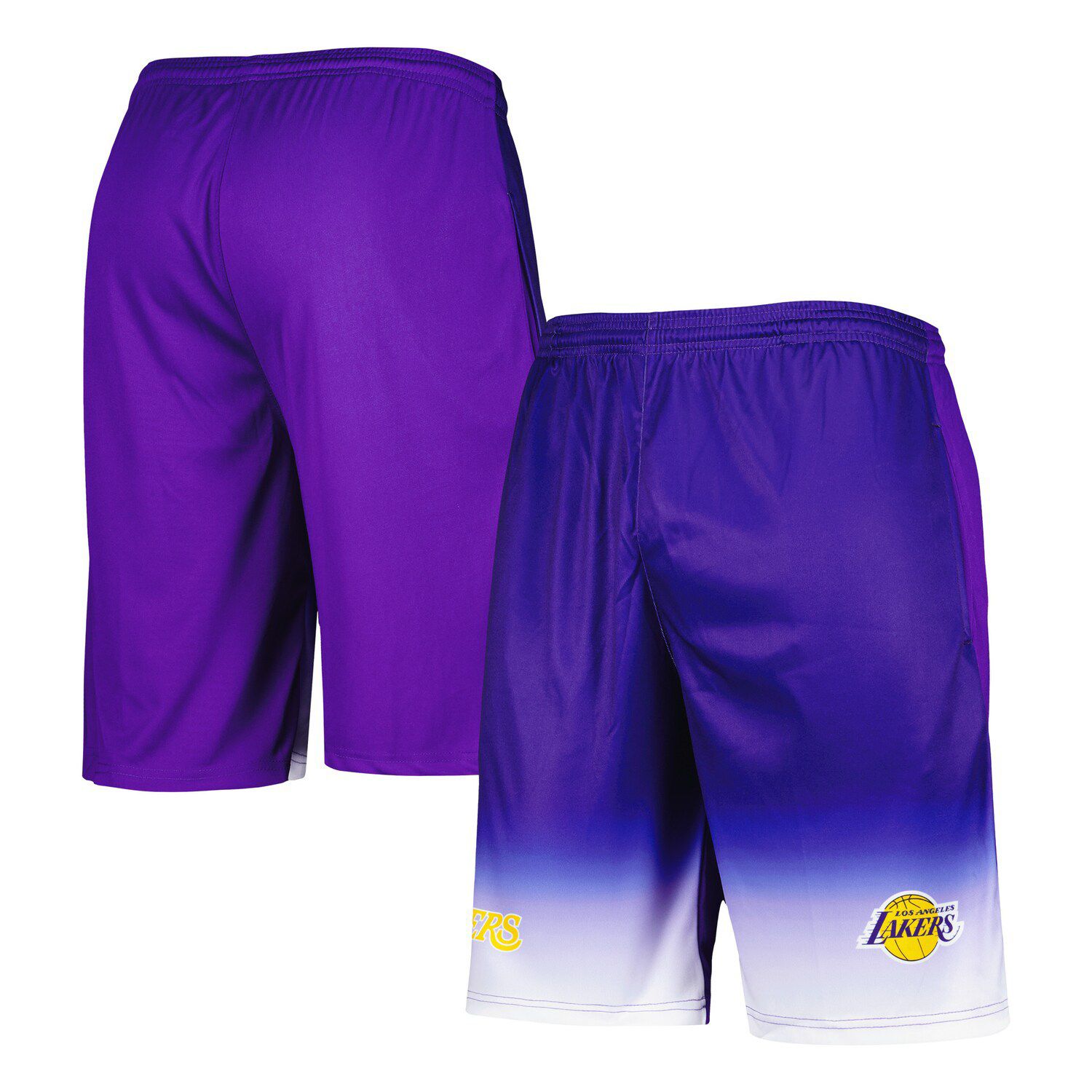 Men's Los Angeles Lakers LeBron James Purple Big & Tall French Terry Name &  Number Shorts