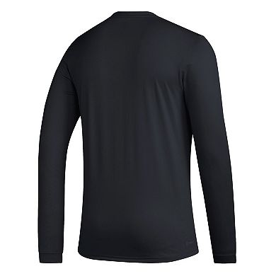 Men's adidas Black Houston Dynamo FC Club DNA Long Sleeve T-Shirt