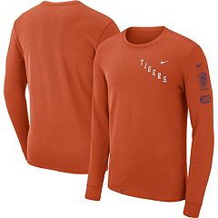 Men's Columbia Purple Clemson Tigers PFG Terminal Tackle Omni-Shade Raglan  Long Sleeve T-Shirt