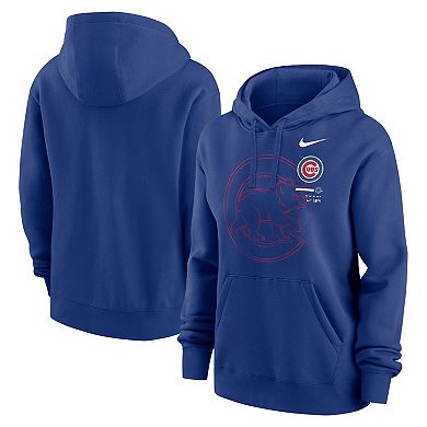 Women's Nike Royal Chicago Cubs Big Game Pullover Hoodie