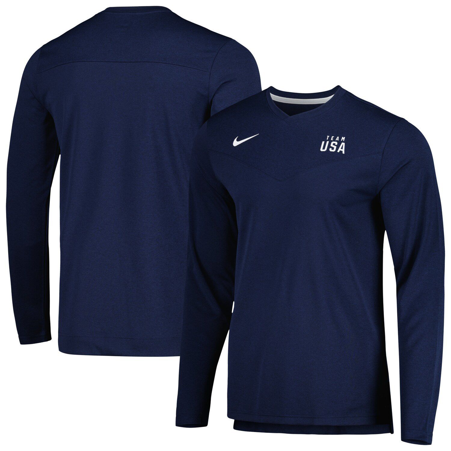 Tennessee Titans Nike Sideline Coaches UV Performance Long Sleeve T-Shirt -  Light Blue/Heathered Light Blue