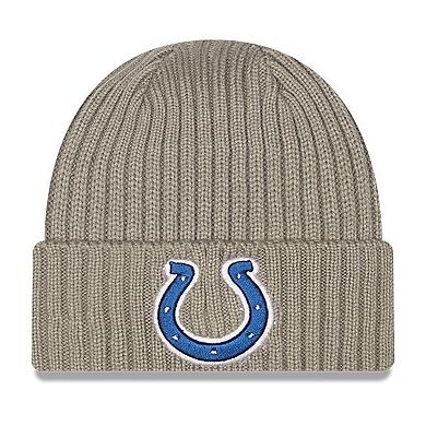 Youth New Era Graphite Indianapolis Colts Core Classic Cuffed Knit Hat