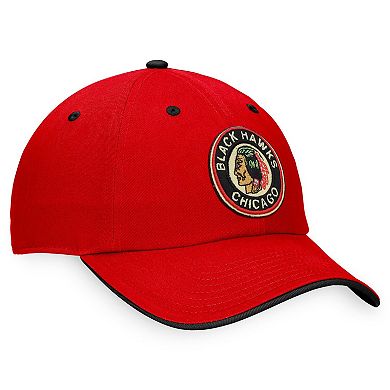 Men's Fanatics Branded Red Chicago Blackhawks Original Six Adjustable Hat