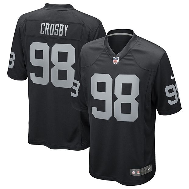 Men's Las Vegas Raiders Maxx Crosby Nike White Name & Number T-Shirt