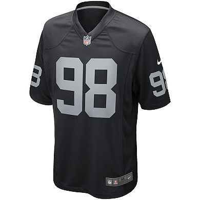 Men's Nike Maxx Crosby Black Las Vegas Raiders Game Jersey