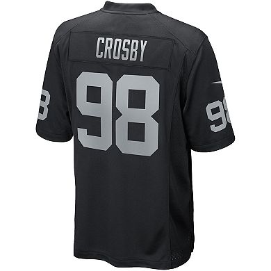 Men's Nike Maxx Crosby Black Las Vegas Raiders Game Jersey