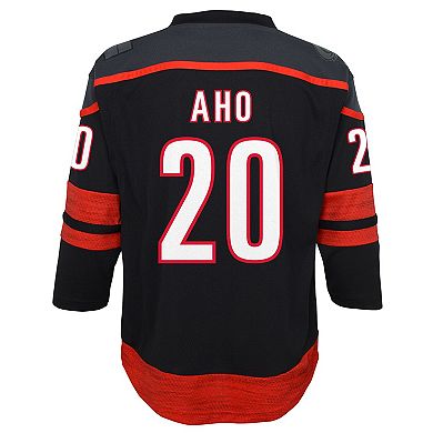 Youth Sebastian Aho Black Carolina Hurricanes Home Replica Player Jersey