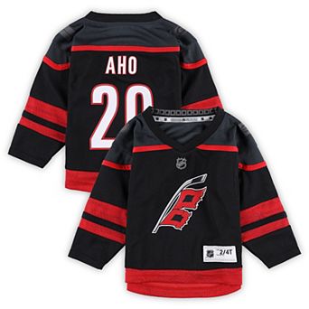 Toddler Sebastian Aho Black Carolina Hurricanes Home Replica Player Jersey