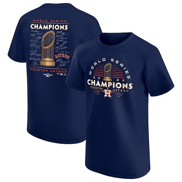 Youth Fanatics Branded Navy Houston Astros 2022 World Series Champions ...