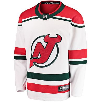Men's Fanatics Branded White New Jersey Devils 2022/23 Heritage Premier Breakaway Jersey