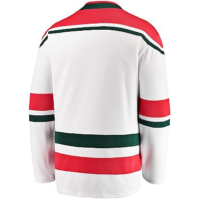 Men's Fanatics Branded White New Jersey Devils 2022/23 Heritage Premier Breakaway Jersey