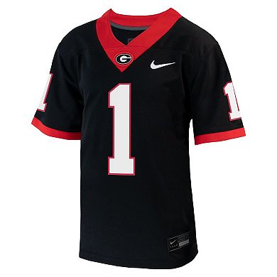Toddler Nike #1 Black Georgia Bulldogs Untouchable Football Jersey