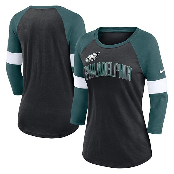 Women's Nike Midnight Green Philadelphia Eagles Fashion 3/4-Sleeve