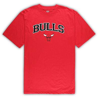 Men's Concepts Sport Red/Heather Gray Chicago Bulls Big & Tall T-Shirt and Pajama Pants Sleep Set