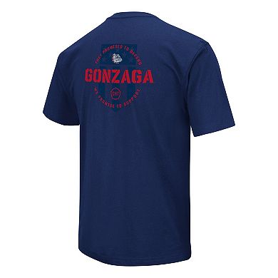 Men's Colosseum Navy Gonzaga Bulldogs OHT Military Appreciation T-Shirt