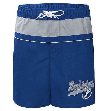 Men's Starter Blue Tampa Bay Lightning Freestyle Volley Swim Shorts