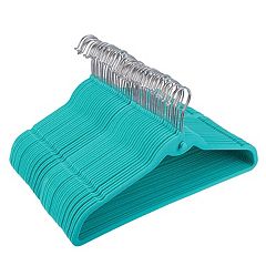 2023 New Elama Non Slip Velvet Clothing Hangers, 50 Pack, Gray