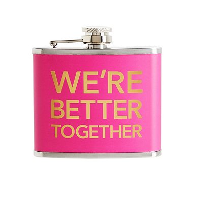 4-pack 5 Oz Flask For Women In 4 Designs, Liquor Canteen For Girls Trip Gifts