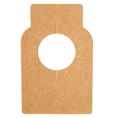 300 Pack Kraft Wine Bottle Tags, Beverage Labels For Kitchen, Brown, 3.5 X 2 In