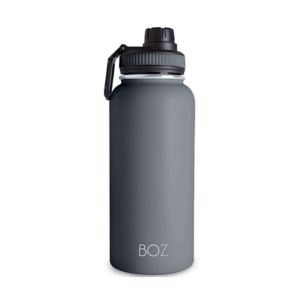BOZ Stainless Steel Water Bottle XL - Two-Pack Bundle, Black / White, (1 L  / 34oz) Wide Mouth, 2 - Kroger