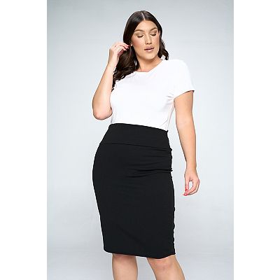 Plus size skirts kohls sales
