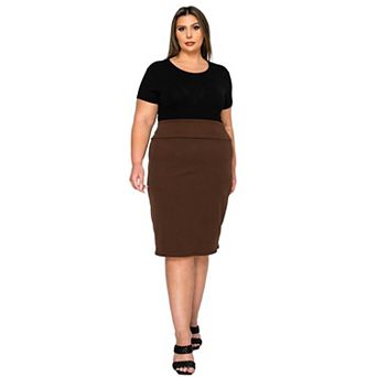 Plus Size Molly Pencil Skirt