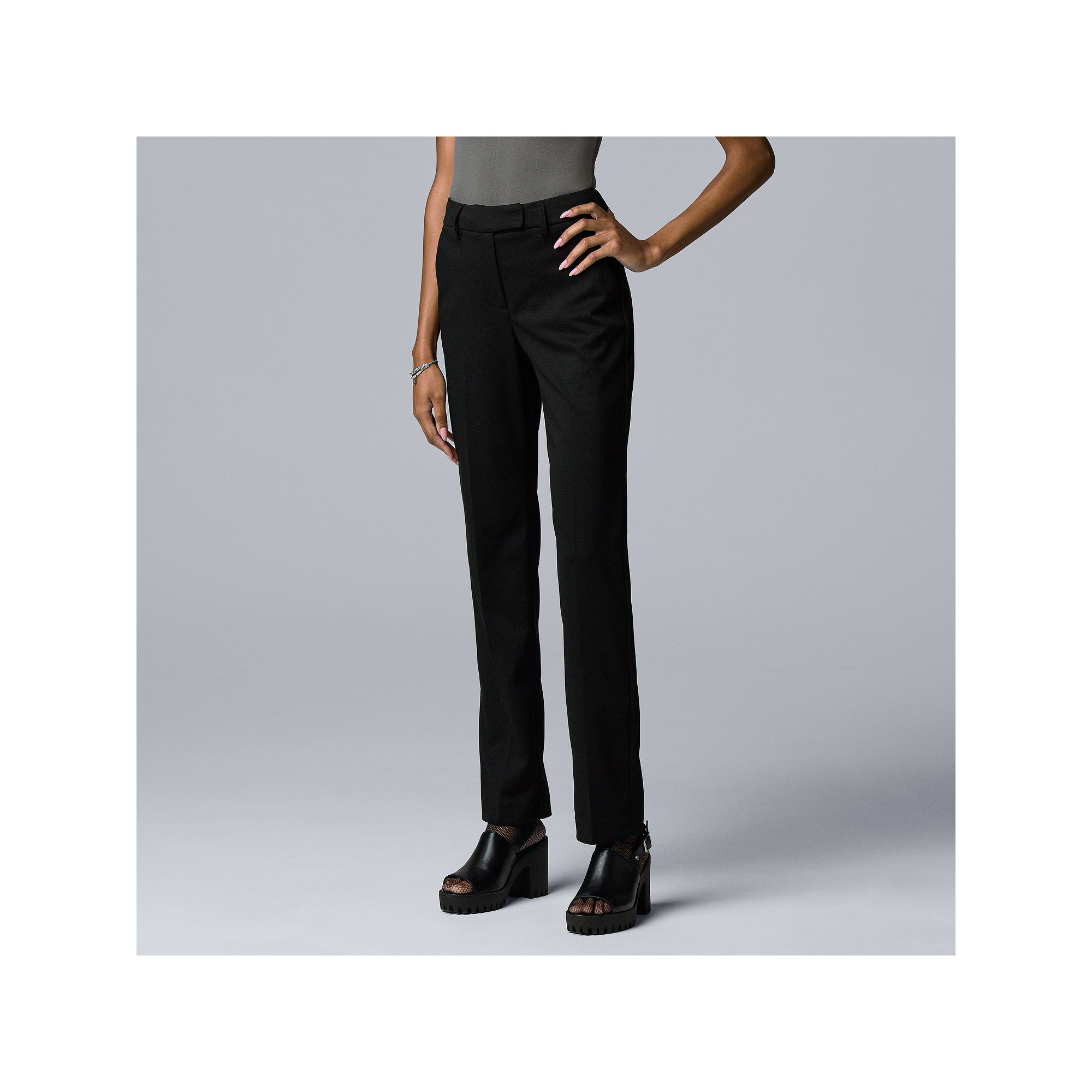 Petite Simply Vera Vera Wang High Rise Flare Trouser, Womens, Size: 8 Peti