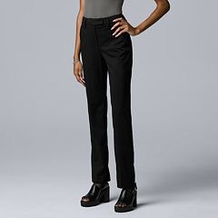 Simply Vera Vera Wang Polka Dots Black Casual Pants Size XS - 53% off