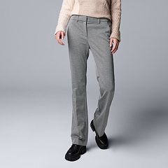 Simply Vera Wang Women's High Rise Flare Dress Pants-Basha Brown-Size: 6 -  New