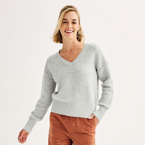 Juniors' SO® Cozy V-Neck Pullover Sweater