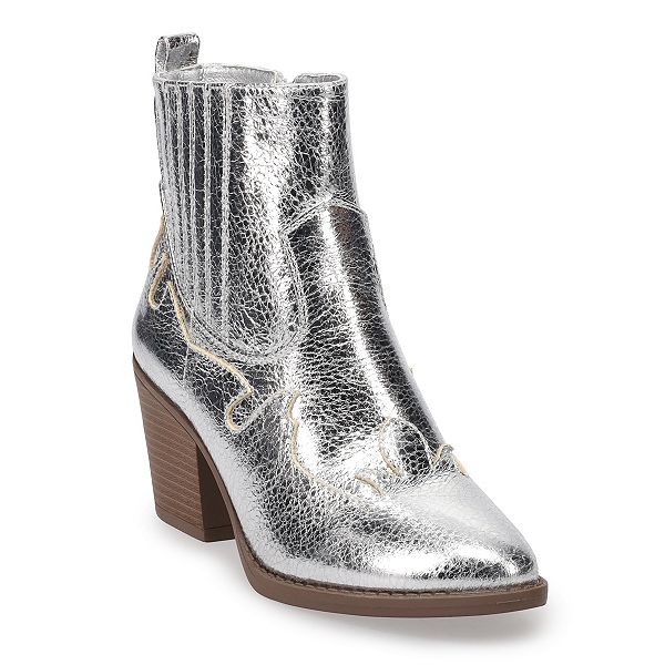 SO® Silver Women's Cowboy Boots