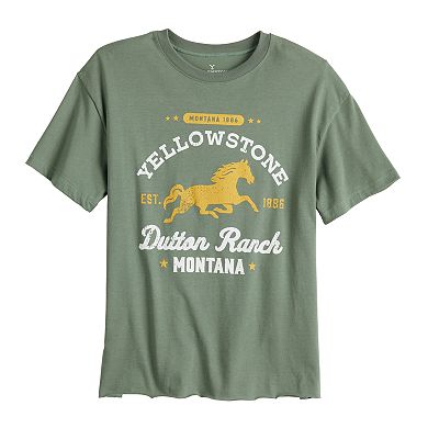Juniors' Yellowstone Dutton Ranch Horse Graphic Tee