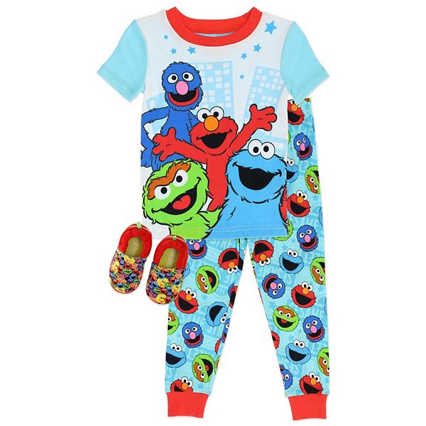 sesame street hero guy big hand pajamas