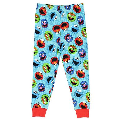 Toddler Boy Sesame Street Pajamas & Slippers Set