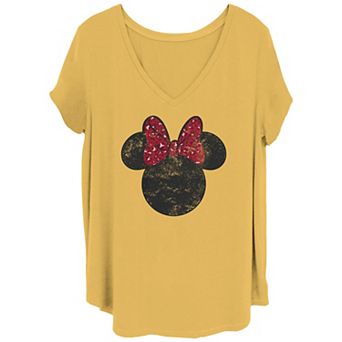 Disney's Minnie Mouse Juniors' Plus Size Silhouette Vintage Graphic Tee