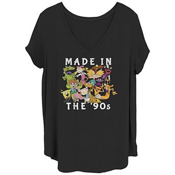 Juniors' Plus Size Nickelodeon '90s Cartoons Graphic Tee