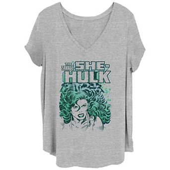 Juniors' Plus Size Marvel The Savage She-Hulk Draw Graphic Tee