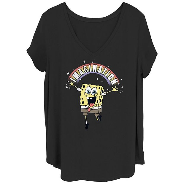 Spongebob Squarepants Imagination Rainbow Graphic T-Shirt Spongebob Squarepants Imagination Rainbow Graphic T-Shirt