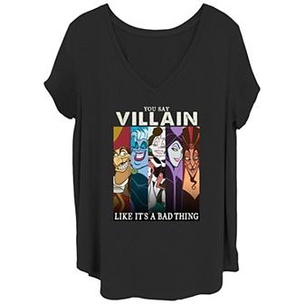 Disney Villains Juniors' Plus Size You Say Villain Like It's A Bad Thing Graphic Tee