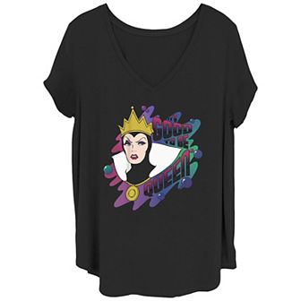 Disney's Snow White Evil Queen Juniors' Plus Size Good To Be Queen Graphic Tee
