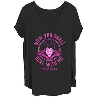Disney's Villains Maleficent Juniors' Plus Size Now You Shall Deal With Me Graphic Tee